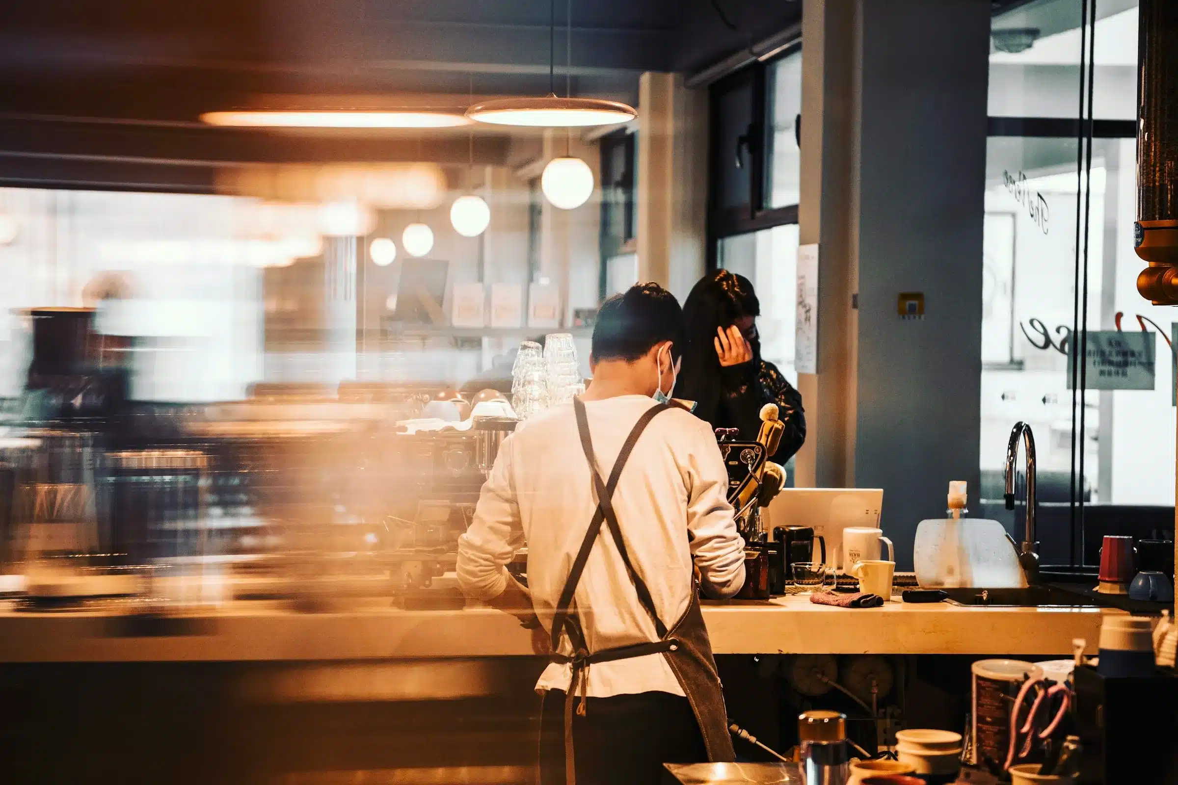 Busy restaurant counter and open kitchen, the kind of Nevada business that uses working capital