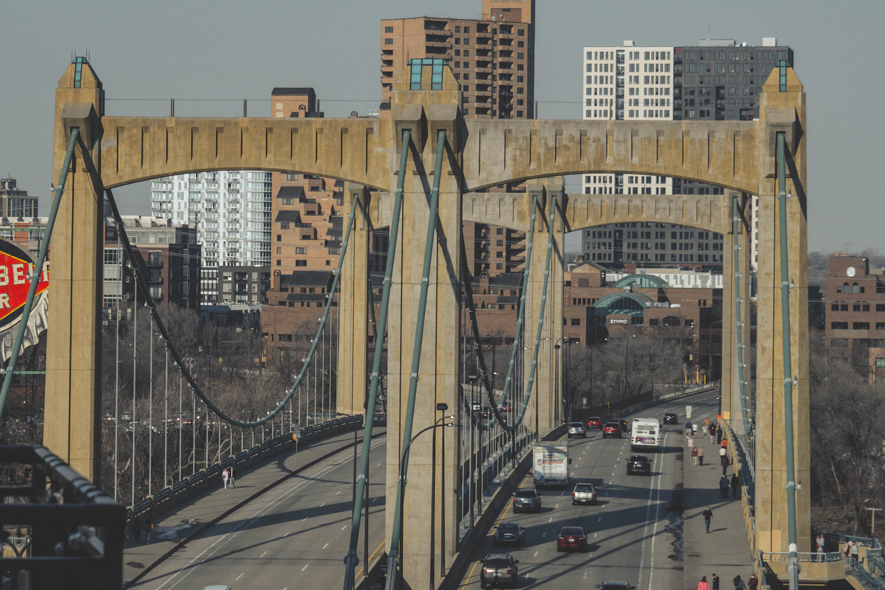 5 Reasons Minnesota Business Owners Get Business Financing in 2026 2 View of a bridge with a red sign in Minneapolis