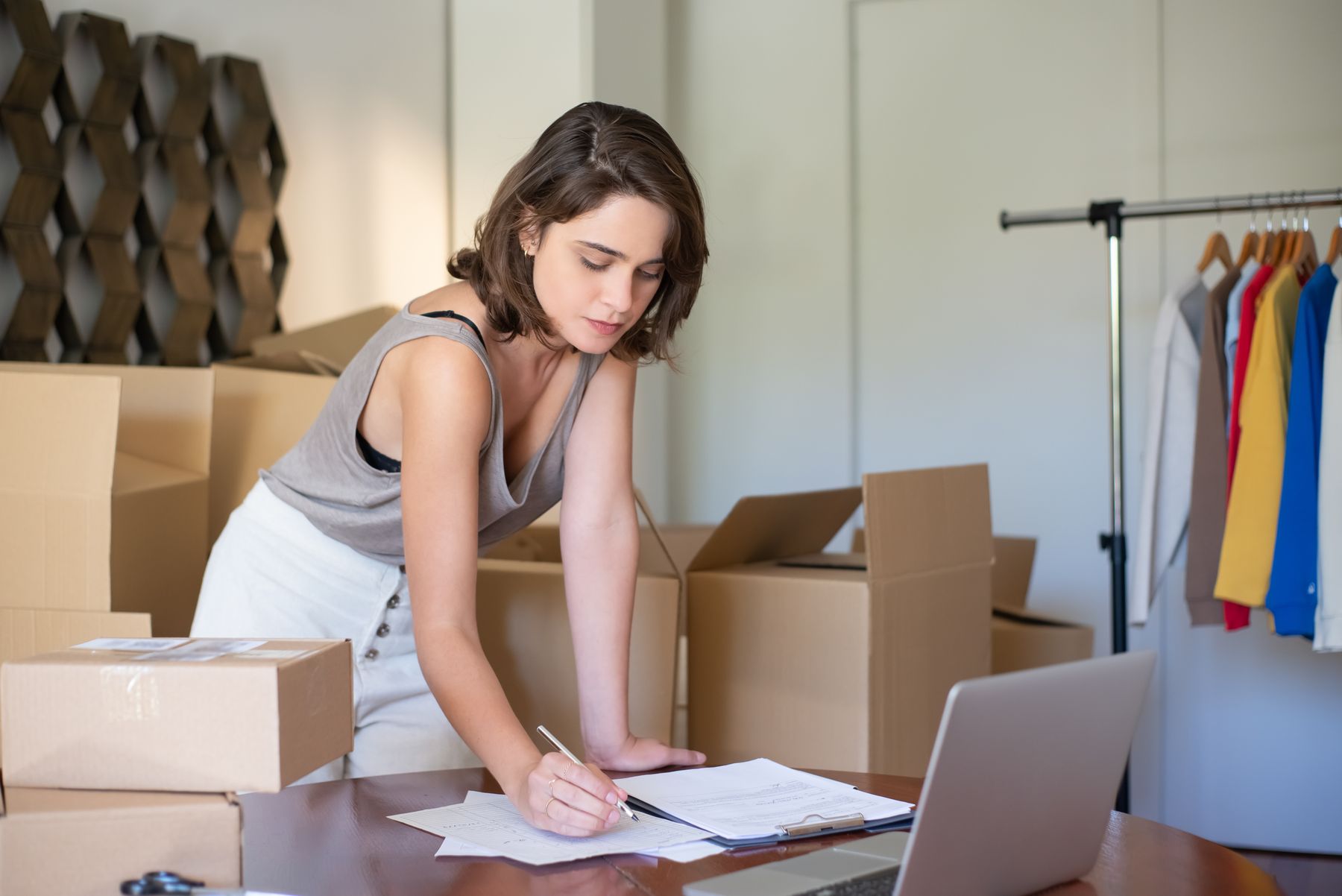 Business Line of Credit 2 Business owner managing her company from a laptop with a line of credit available