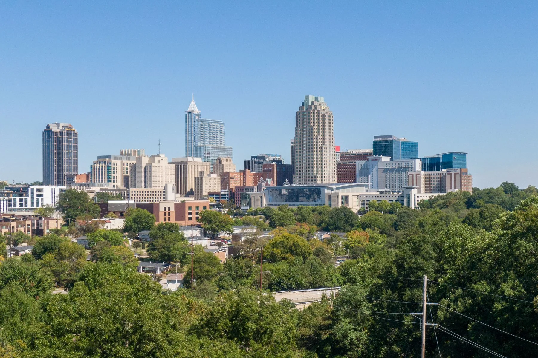 Fondos para Negocios en Carolina del Norte: Opciones y Requisitos 2 Vista del centro de Raleigh, Carolina del Norte